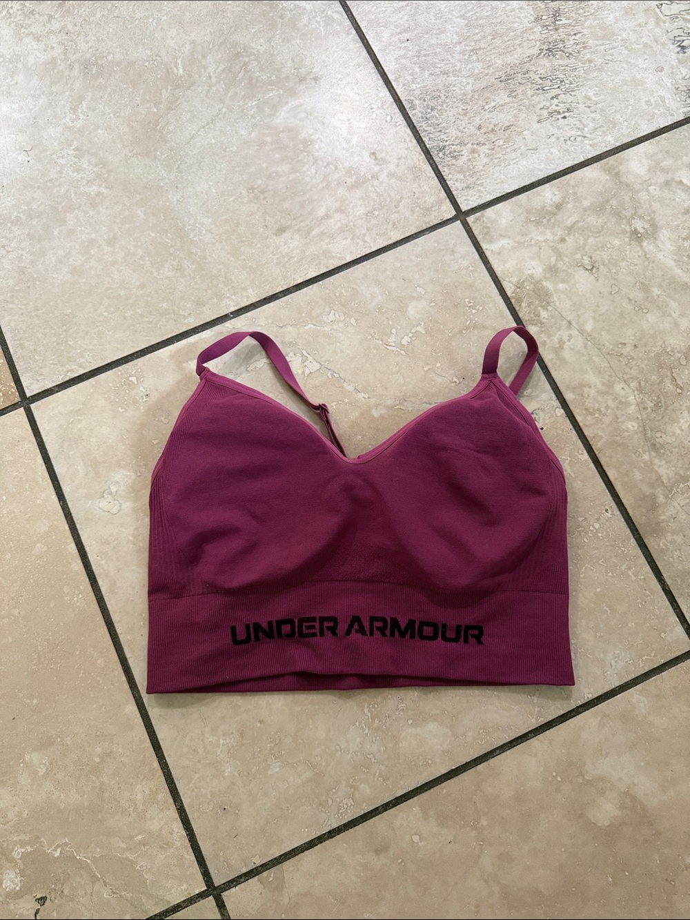 Under Armour Plum Purple Seamless Light-Feel Bralette